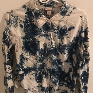 Bleach denim button down